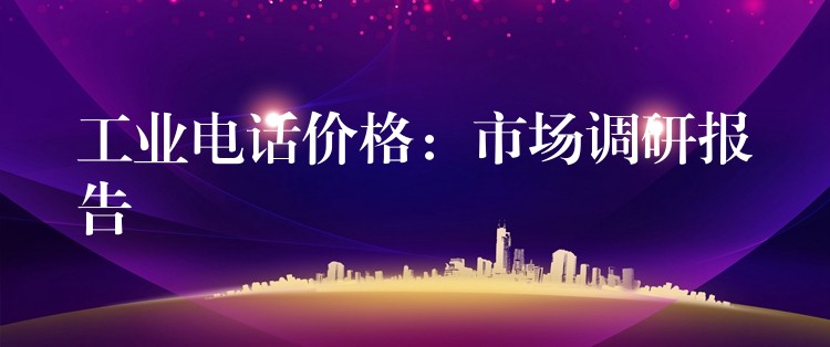  工业电话价格：市场调研报告
