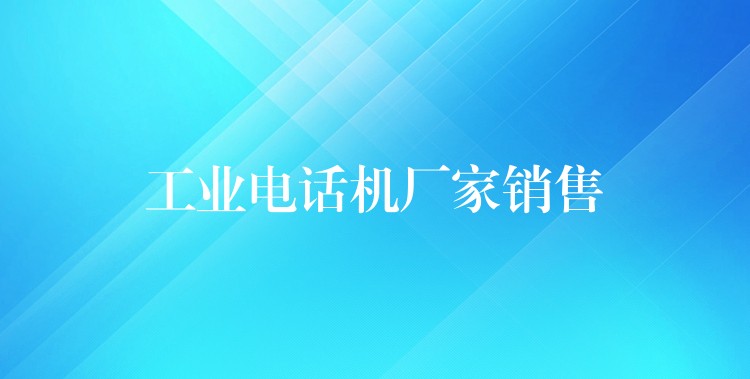  工业电话机厂家销售