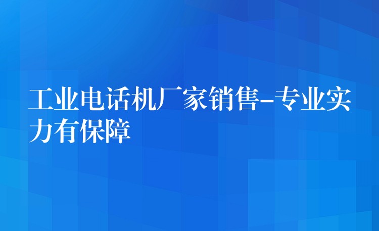  工业电话机厂家销售-专业实力有保障