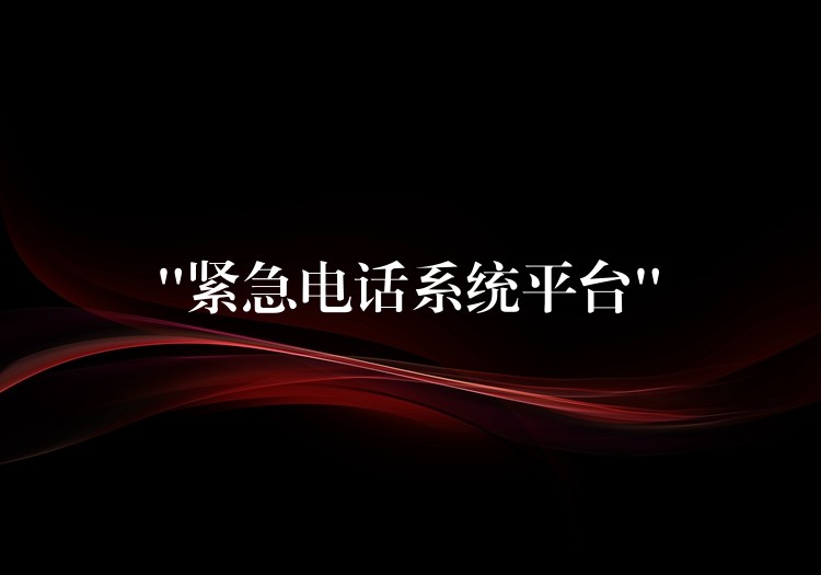  “紧急电话系统平台”