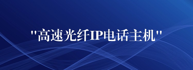  “高速光纤IP电话主机”