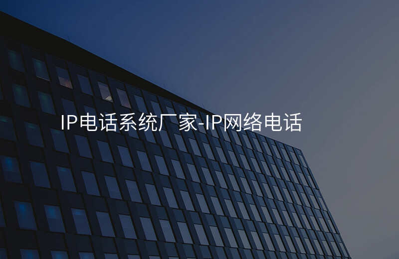  IP电话系统厂家-IP网络电话