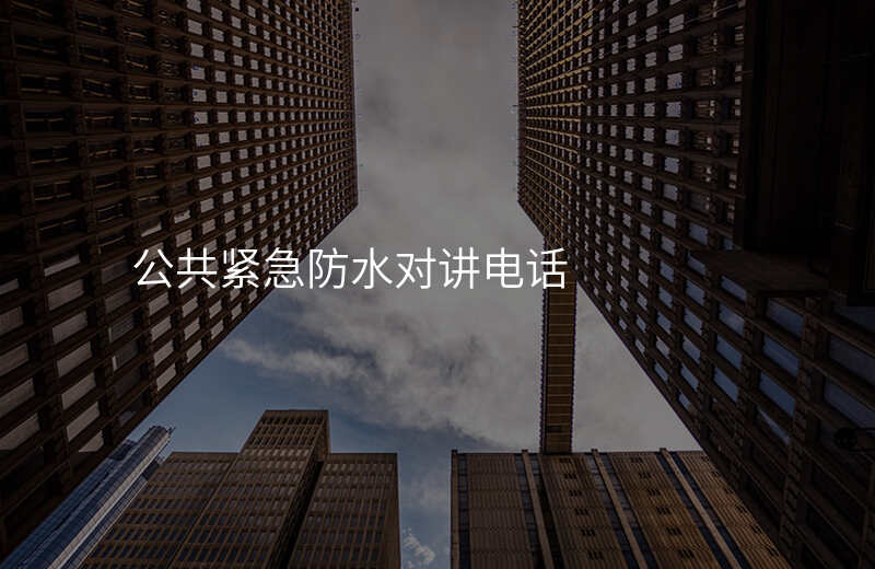 公共紧急防水对讲电话