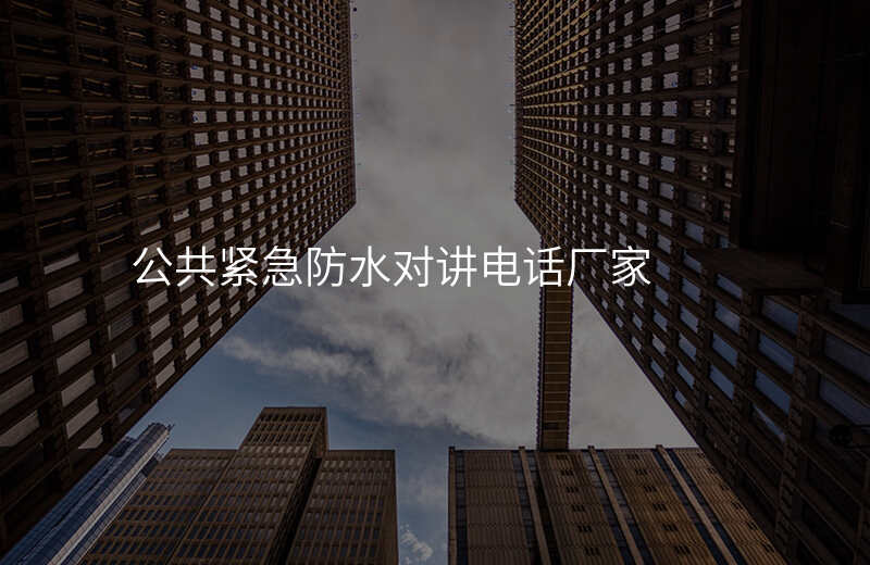  公共紧急防水对讲电话厂家