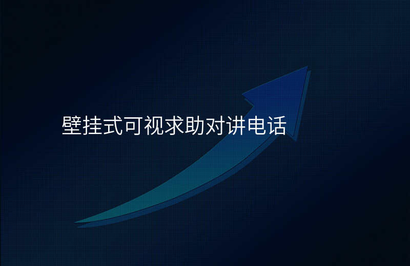  壁挂式可视求助对讲电话