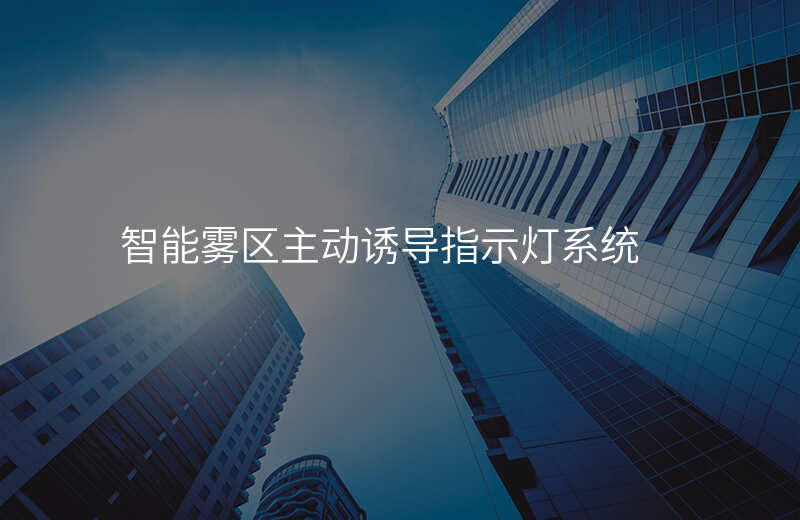  智能雾区主动诱导指示灯系统