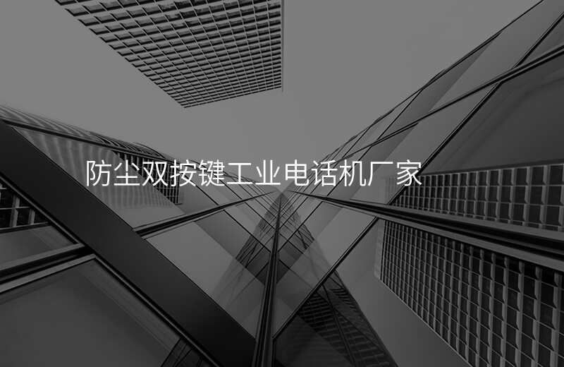  防尘双按键工业电话机厂家